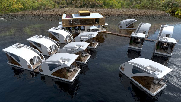 Floating Catamaran Hotel
