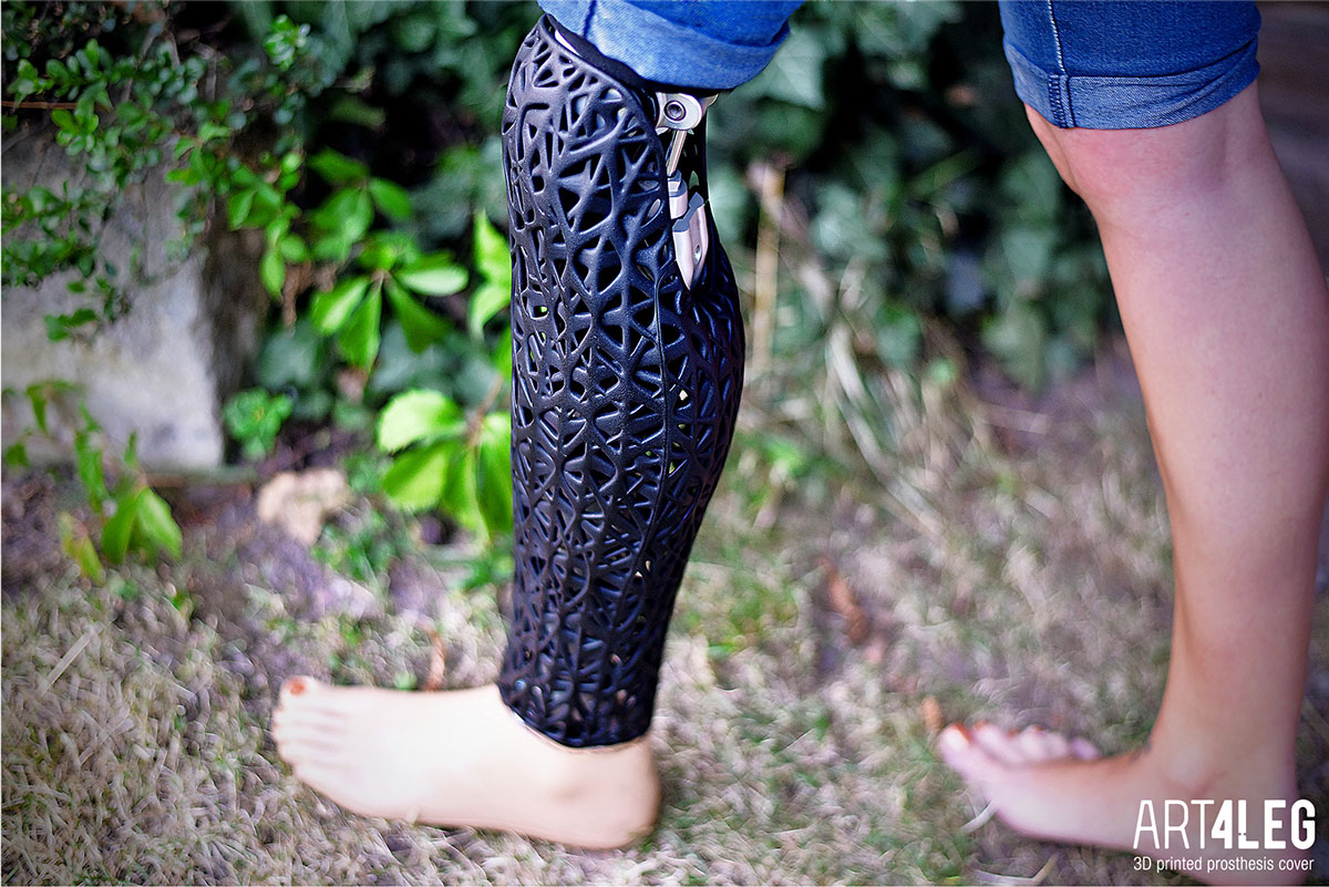 NATURE Customized 3D Printed prosthetic leg cover