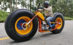 Build A Crazy Motorbike From Truck Wheels